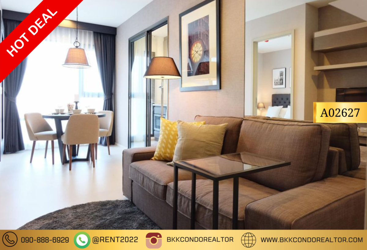 🍀🍀🍀ให้เช่า😍ห้องสวย @ ริทึ่ม สุขุมวิท 36-38✨ 🚅@BTS ทองหล่อ ห้องแต่งสวยมากๆ พร้อมเข้าอยู่ ราคาดี!!✨A02627