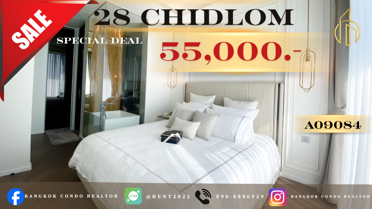 Beautiful Room🌸ให้เช่า📌28 ชิดลม(Line:@rent2022) ห้องสวย พร้อมเข้าอยู่ ราคาดีมาก✨A09084