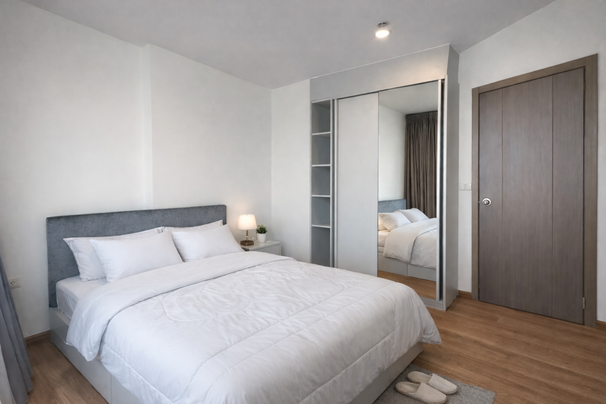 Beautiful Room🌸ให้เช่า📌เดอะ เบส สุขุมวิท 77(Line:@rent2022)✅พร้อมเข้าอยู่✨A10901